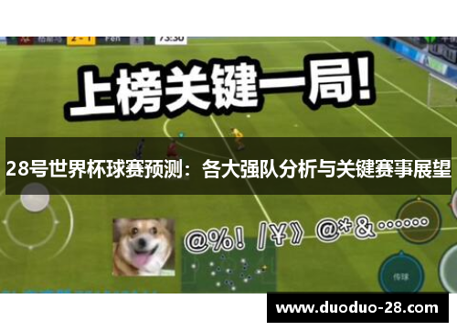 28号世界杯球赛预测：各大强队分析与关键赛事展望