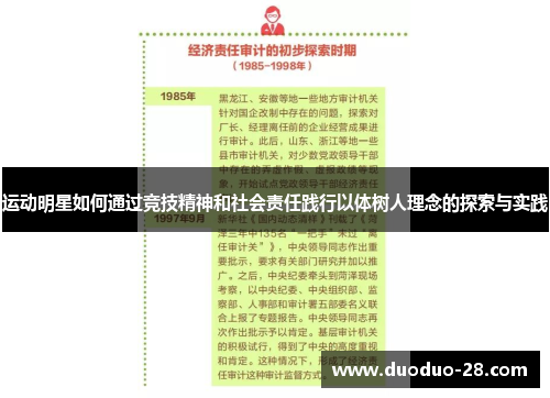 运动明星如何通过竞技精神和社会责任践行以体树人理念的探索与实践 运动明星如何通过竞技精神和社会责任践行以体树人理念的探索与实践
