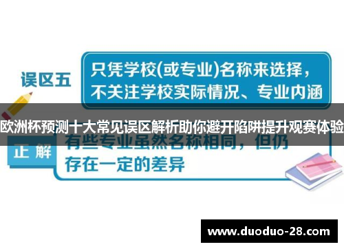 欧洲杯预测十大常见误区解析助你避开陷阱提升观赛体验 欧洲杯预测十大常见误区解析助你避开陷阱提升观赛体验